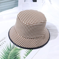 Light women's bucket hat made of fabric for summer – Lindsay-Coffee-One size fits all-State of Style
