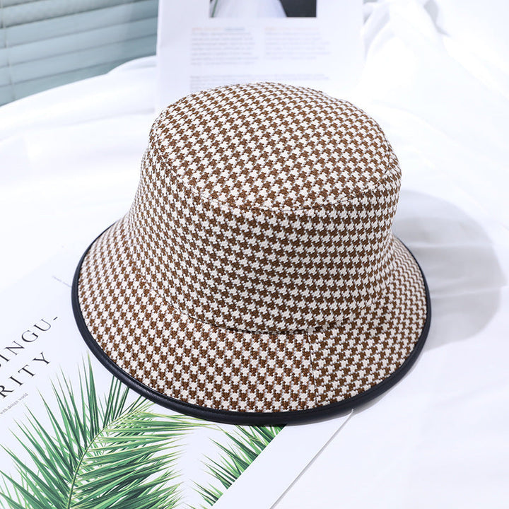 Light women's bucket hat made of fabric for summer – Lindsay-Coffee-One size fits all-State of Style