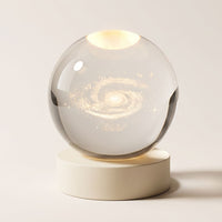 3D Engraved Crystal Sphere - Celestia