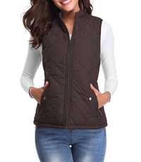 Lightly Padded Stylish Women’s Gilet - Lara-Brown-S-State of Style