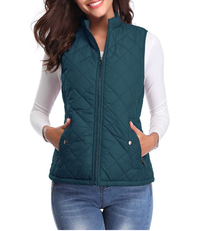 Lightly Padded Stylish Women’s Gilet - Lara-Ocean Blue-S-State of Style