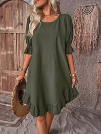 Lightweight Boho Summer Dress – Ylva-Green-S-State of Style