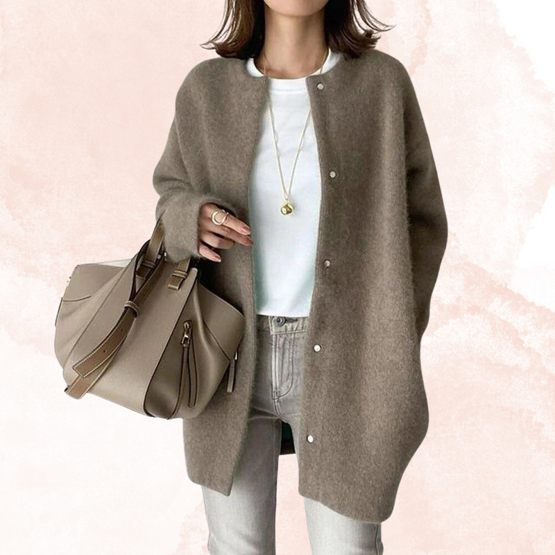 Lightweight Khaki Summer Jacket with Timeless Appeal – Noa-S-State of Style