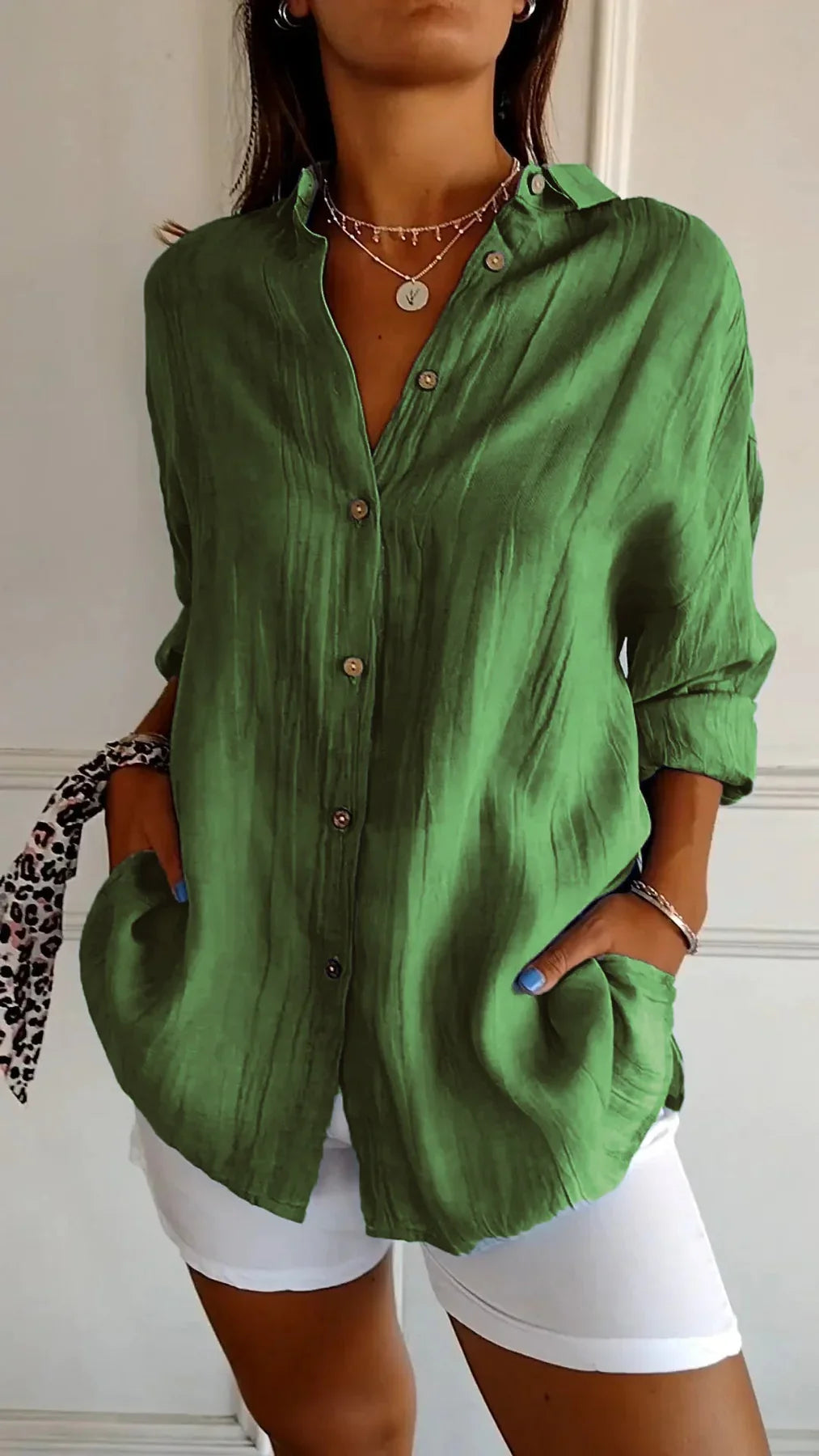 Lightweight Ladies Blouse - Elodie-Blue-S-State of Style