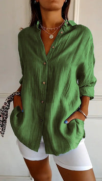 Lightweight Ladies Blouse - Elodie-Blue-S-State of Style