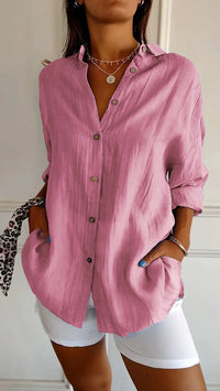 Lightweight Ladies Blouse - Elodie-Pink-S-State of Style