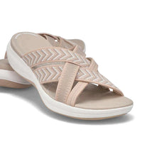 Lightweight Ladies' Slippers with Shock-Absorbing Footbed – Lina-Beige-3-State of Style