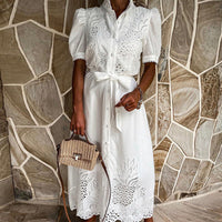 Lightweight Maxi Dress - Marielle-White-S-State of Style