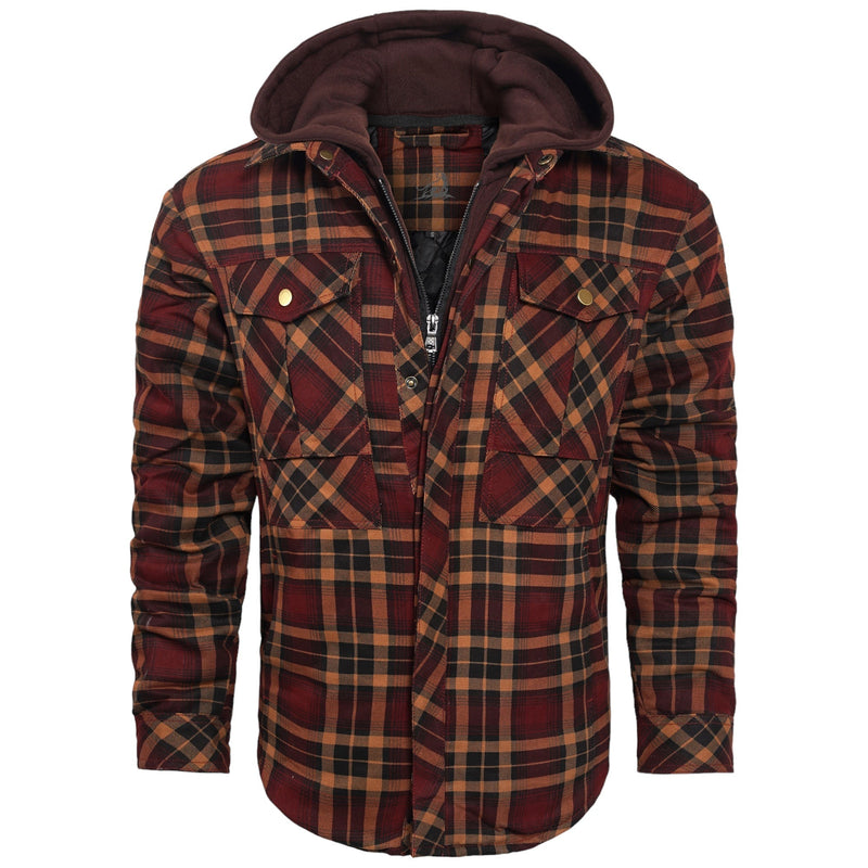 Lightweight Men's Autumn Jacket - Vertex-Dark Orange-S-State of Style