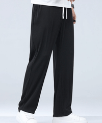 Lightweight Men's Casual Trousers – Fabio-Black-S-State of Style