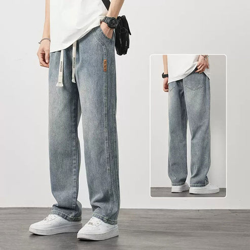 Lightweight Men's Jeans with Straight Leg – Julian-Gray-M-State of Style