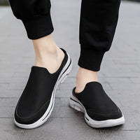 Lightweight Men's Slip-On Slippers with Comfortable Footbed - Lucas-Black-3.0-State of Style