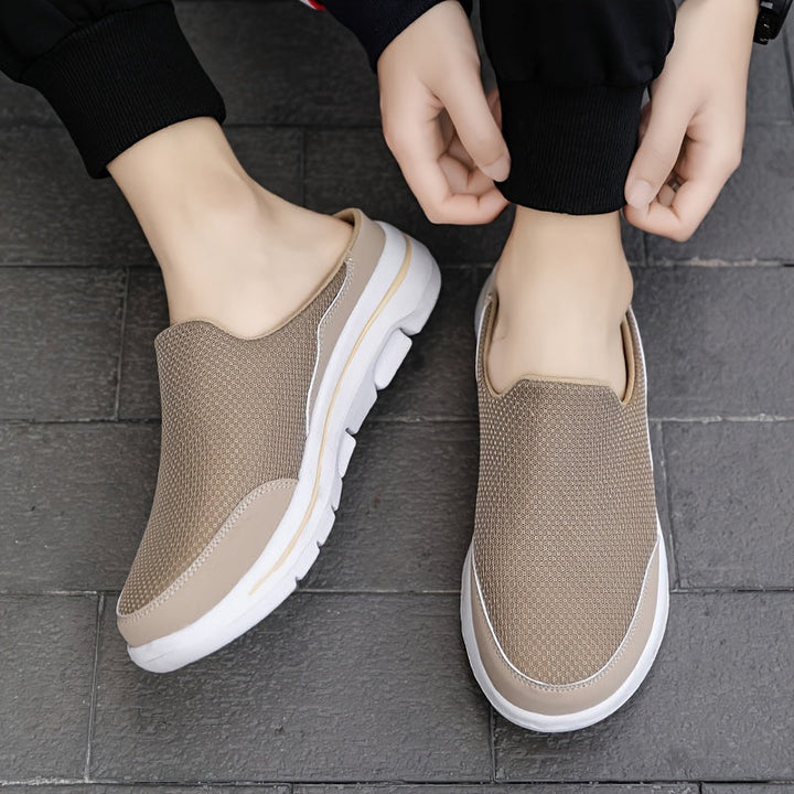 Lightweight Men's Slip-On Slippers with Comfortable Footbed - Lucas-Black-3.0-State of Style