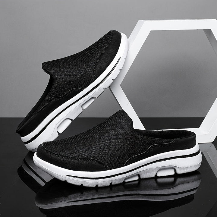 Lightweight Men's Slip-On Slippers with Comfortable Footbed - Lucas-Black-3.0-State of Style
