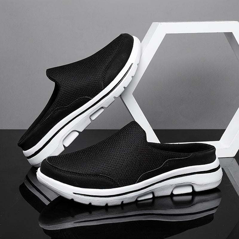 Lightweight Men's Slip-On Slippers with Comfortable Footbed - Lucas-Black-3.0-State of Style