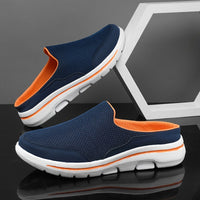 Lightweight Men's Slip-On Slippers with Comfortable Footbed - Lucas-Blue-3.0-State of Style