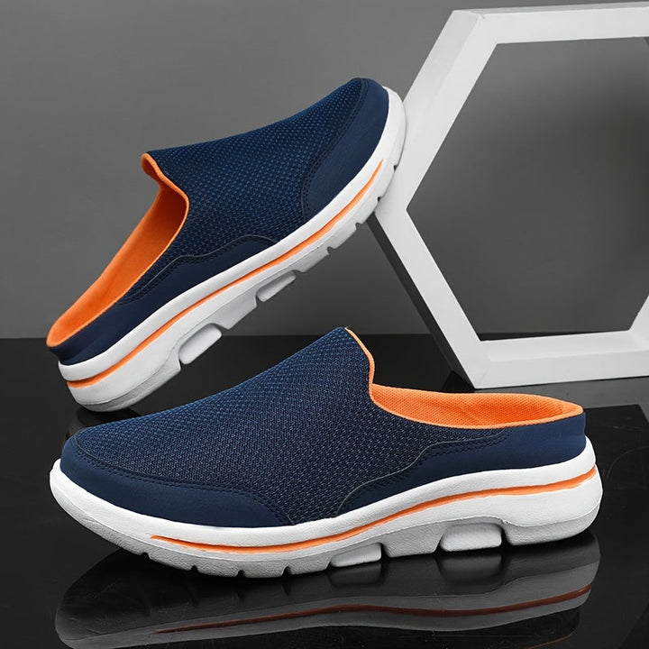 Lightweight Men's Slip-On Slippers with Comfortable Footbed - Lucas-Blue-3.0-State of Style