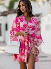 Lightweight Mini Dress - Elara-Pink-S-State of Style