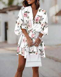 Lightweight Mini Dress - Elara-White-S-State of Style