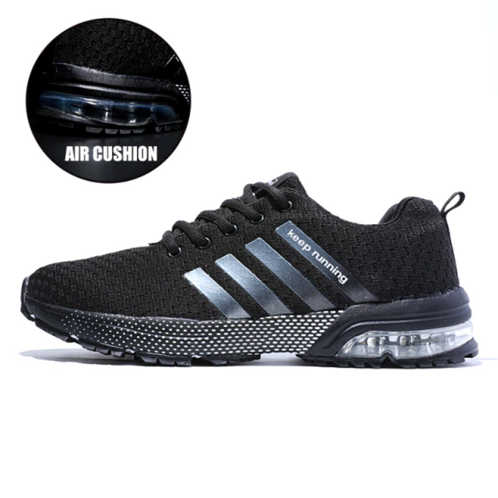 Lightweight Orthopaedic Sneakers - AeroFlex-Black-3.5-State of Style