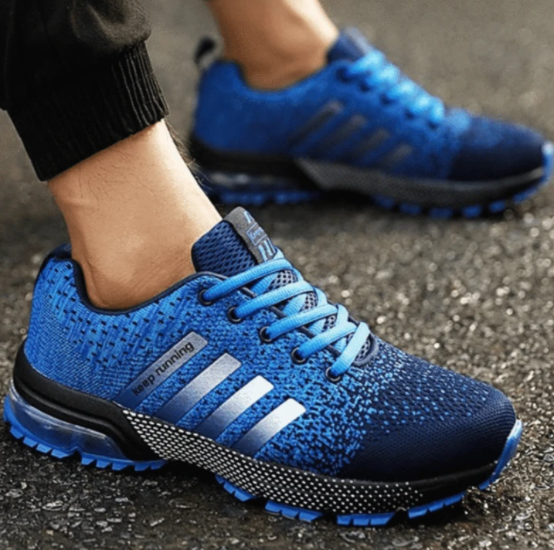 Lightweight Orthopaedic Sneakers - AeroFlex-Blue-3.5-State of Style