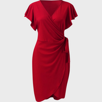 Lightweight Summer Dress with Short Sleeves - Sofia-Black-S-State of Style