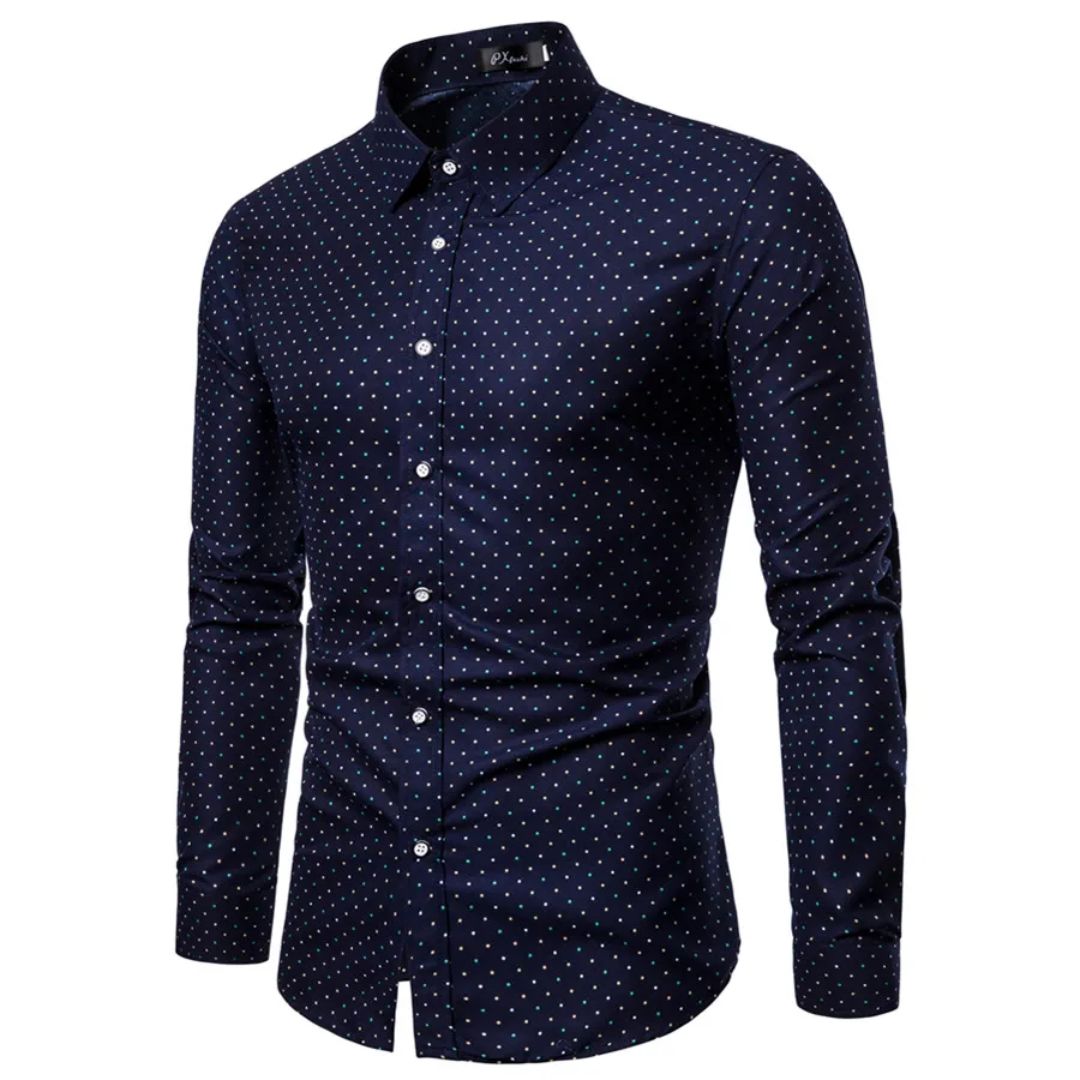 Lightweight Summer Shirt Roberto – Casual Long-Sleeve Design-M-State of Style