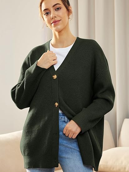Lightweight V-neck Vest with Button Closure - Lana-Green-State of Style