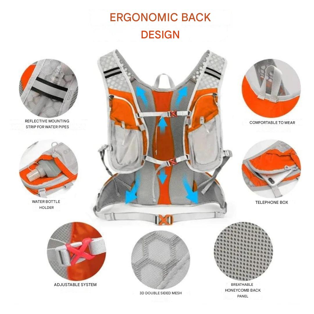 Lightweight, Waterproof & Built-in Hydration Bladder – AquaPack-Blue-State of Style
