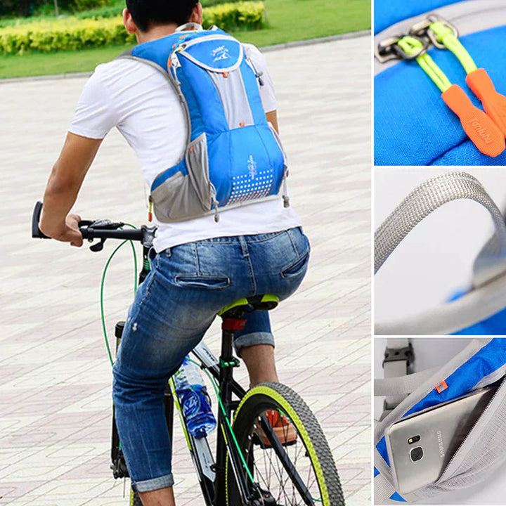 Lightweight, Waterproof & Built-in Hydration Bladder – AquaPack-Blue-State of Style
