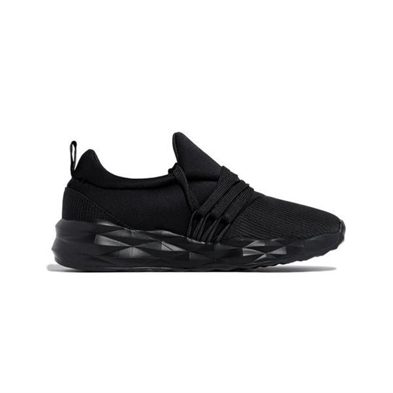 Lightweight Women's Sneakers - Zoya-Black-4.5-State of Style