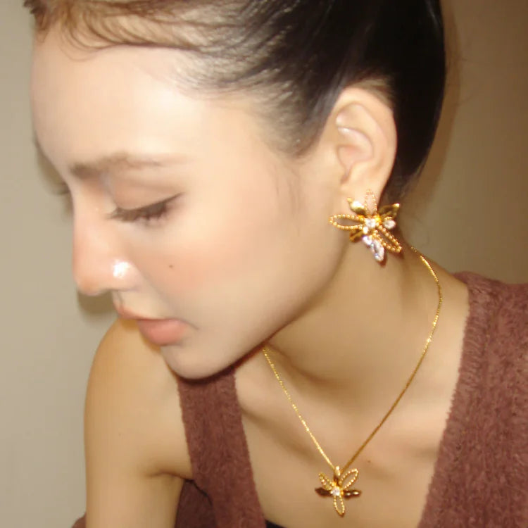 Lily Petal Earrings - Floriana-State of Style