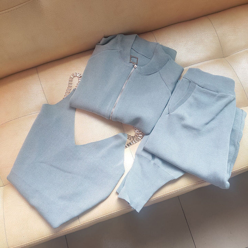 Lilysuit | Tracksuit for Women | Sporty Two-Piece Set-Grey-State of Style