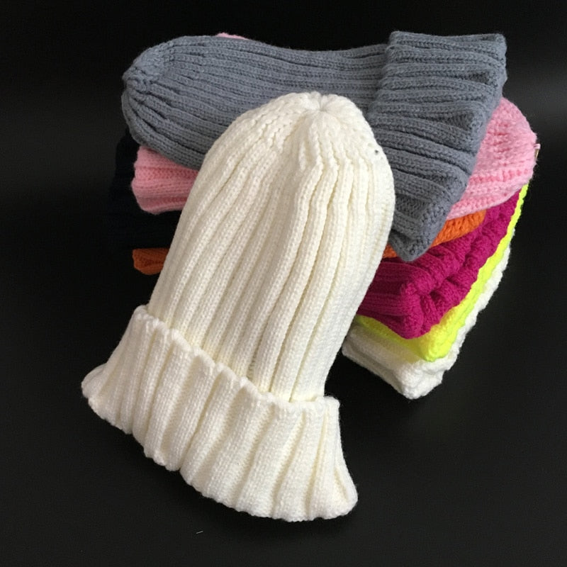 LimasHat | Knitted Women's Hat | Warm Winter Beanie-White-Children's size-State of Style