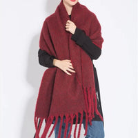 Linda Cashmere Scarf | Luxurious and Beautifully Warm-Bordeaux-State of Style