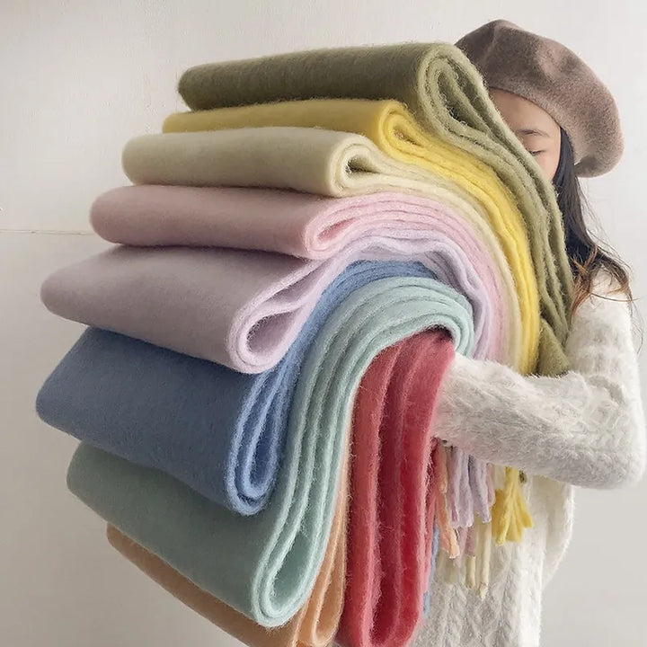 Linda Cashmere Scarf | Luxurious and Beautifully Warm-Pure White-State of Style