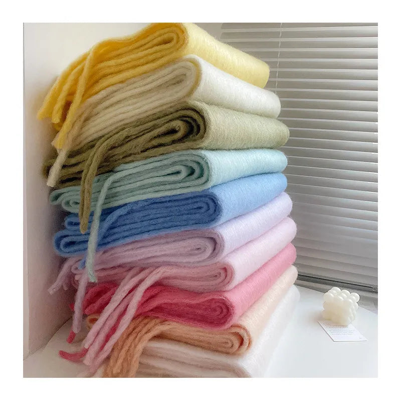 Linda Cashmere Scarf | Luxurious and Beautifully Warm-Pure White-State of Style