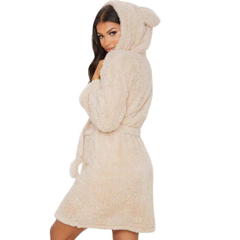 Linde Comfort Bathrobe | Cosy & Cute-Pink-S-State of Style