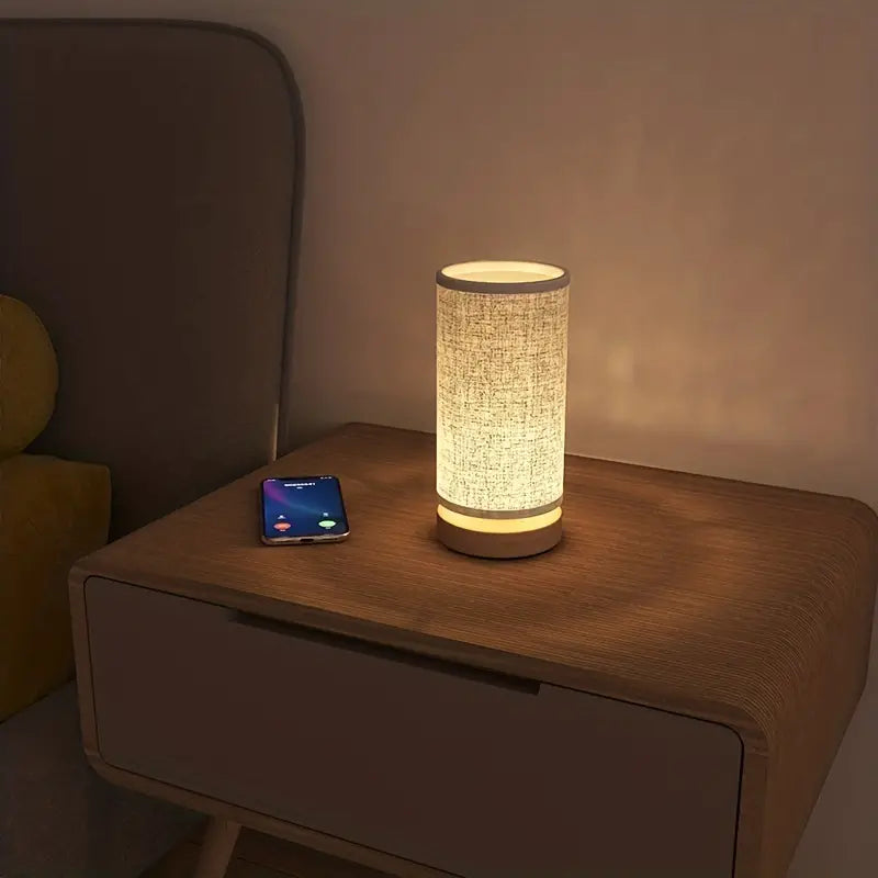 Linen-Look Night Lamp - LinoGlow-Standard-State of Style