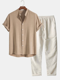 Linen Set - Ramos-Beige-S-State of Style