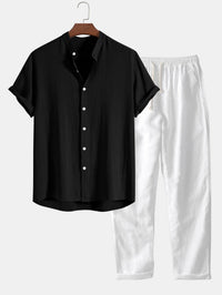 Linen Set - Ramos-Black-S-State of Style