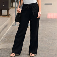 Linen Women's Trousers - Elise-Black-S-State of Style