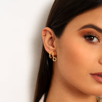 Linked Hoop Earrings – Nerida-Silver-State of Style
