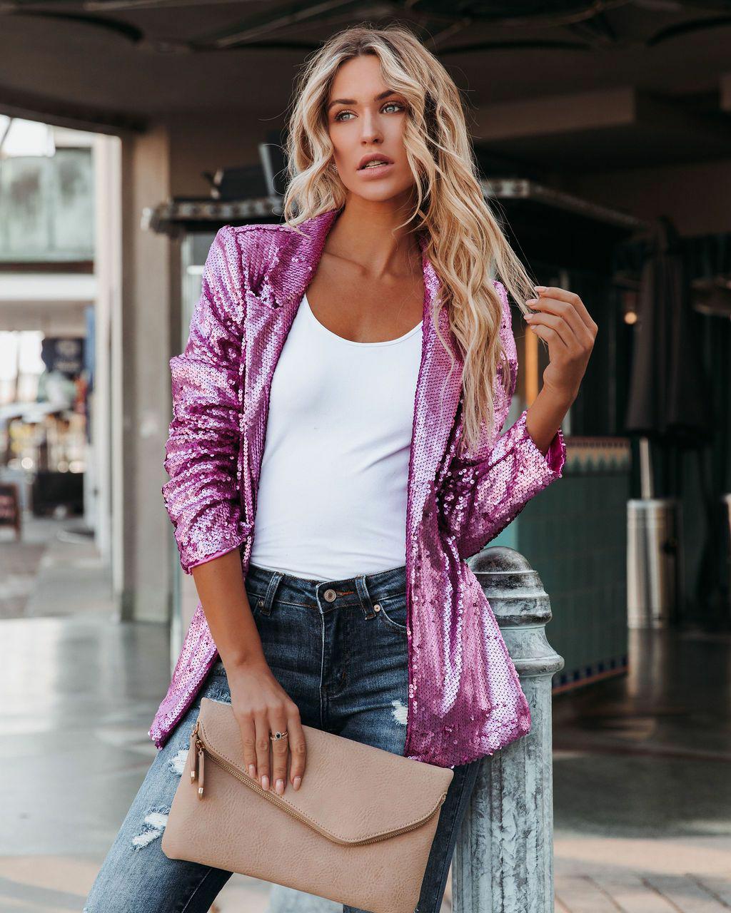 Linn Glitter Blazer | A Must-Have for the Festive Season-Black-XS-State of Style