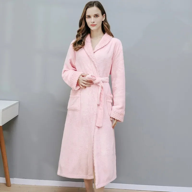Lisanne Bliss Bathrobe | Comfortable & Stylish-Pink-M (40-60 kg)-State of Style