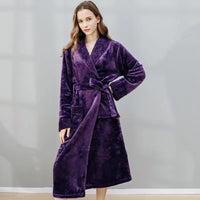 Lisanne Bliss Bathrobe | Comfortable & Stylish-Purple-M (40-60 kg)-State of Style