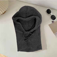 Liza Neck Warmer | Stylish & Versatile with a Practical Hoodie-Dark Grey-State of Style