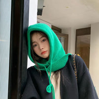 Liza Neck Warmer | Stylish & Versatile with a Practical Hoodie-Green-State of Style