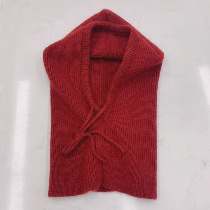 Liza Neck Warmer | Stylish & Versatile with a Practical Hoodie-Red-State of Style