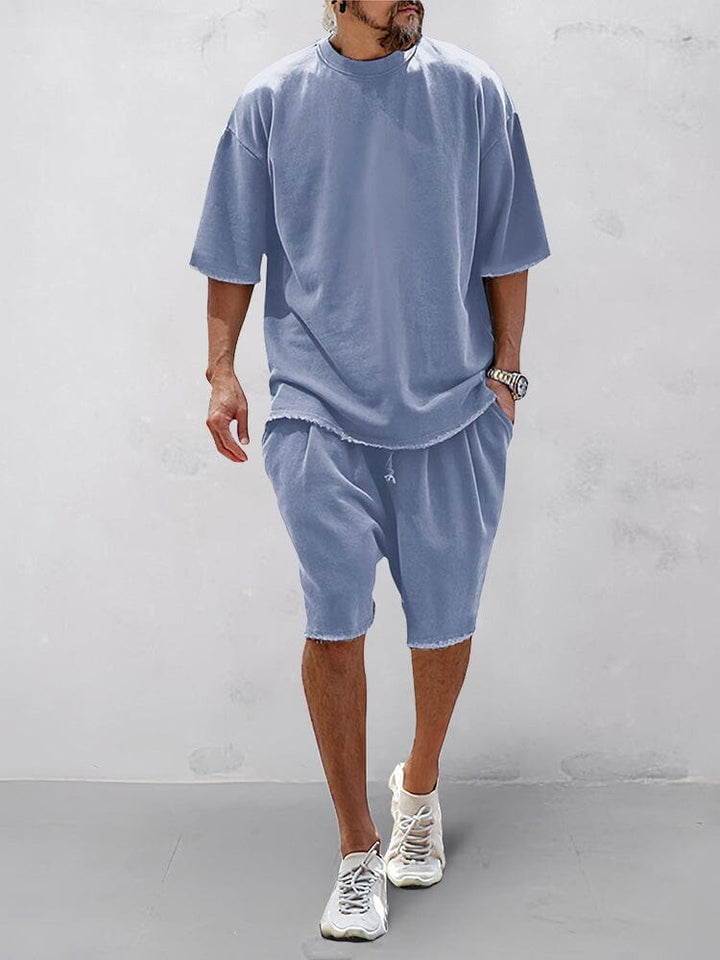 Locking leisure sports set for men – Farid-Blue-M-State of Style